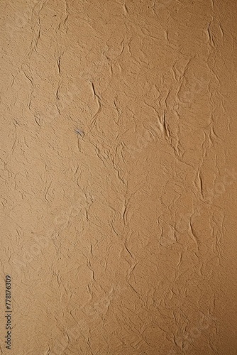 A close up texture of crumpled and creased brown paper surface background for design and wallpaper. Generative AI.