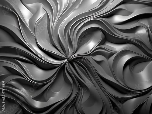 Silver abstract dark design majestic beautiful paper texture background 3d art