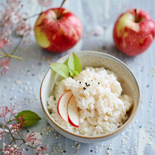 rice with apples