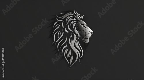 Lion profile logo