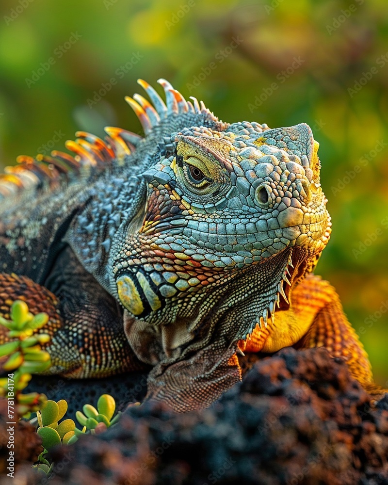 Fototapeta premium Galapagos Islands, diverse ecosystems, evolutions workshop , 8K Ultra HD