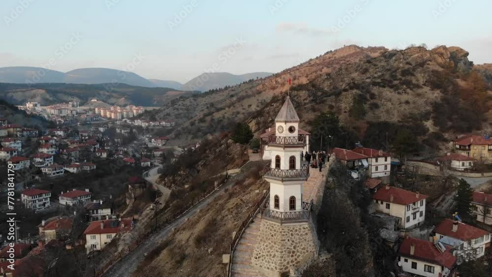 Göynük Clock Tower and Goynuk City Center Drone Video, Goynuk Bolu, Turkey (Turkiye) Göynük Clock Tower and Goynuk City Center Drone Video, Goynuk Bolu, Turkey (Turkiye)