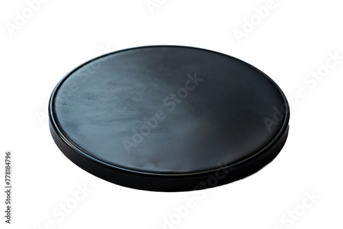 Wireless Charging Pad Black - isolated on White Transparent Background, PNG
 photo