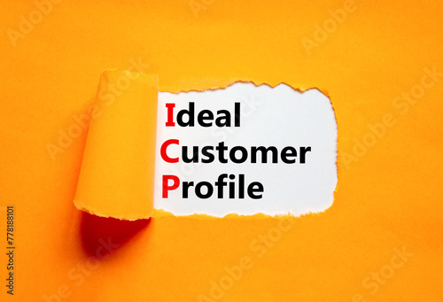 Slika na platnu ICP ideal customer profile symbol