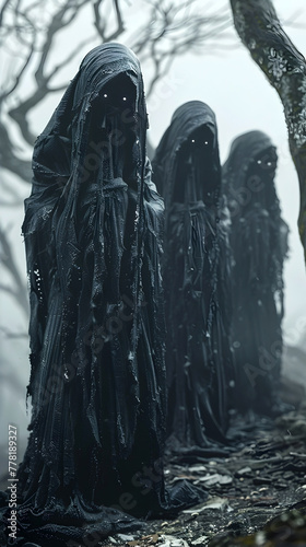 Cloaked Wraiths Stalking Through the Desolate Shadows of the Ethereal Realm