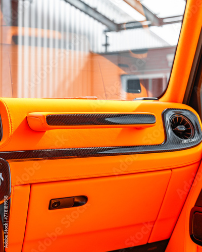 Mercedes G 800 Brabus Orange Interior photo