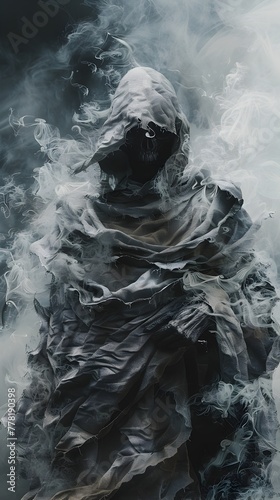 Ethereal Baroque Realm Shrouded in Mysterious Darkling Fog