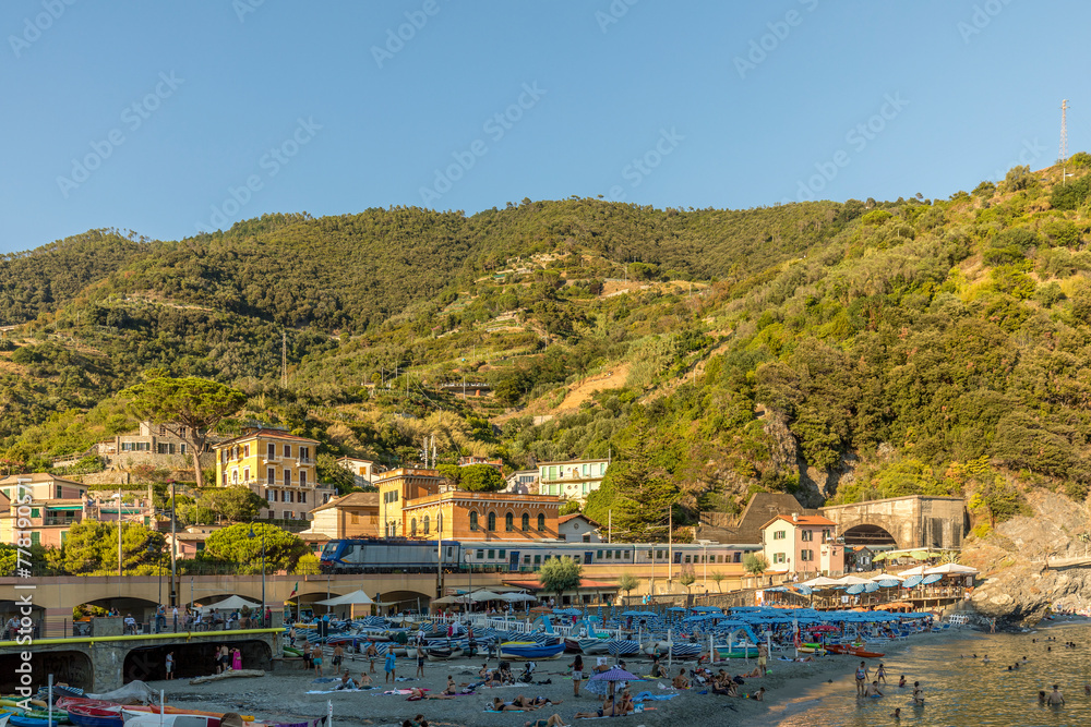 Monterosso, Italy - July 31, 2023: Beautiful village 