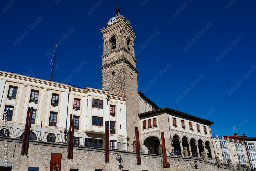 Vitoria-Gasteiz. Euskadi. Spain. Church of San Vicente Mártir built at the end of the 15th century, and in it you can see characteristics of both the Gothic and the Renaissance.