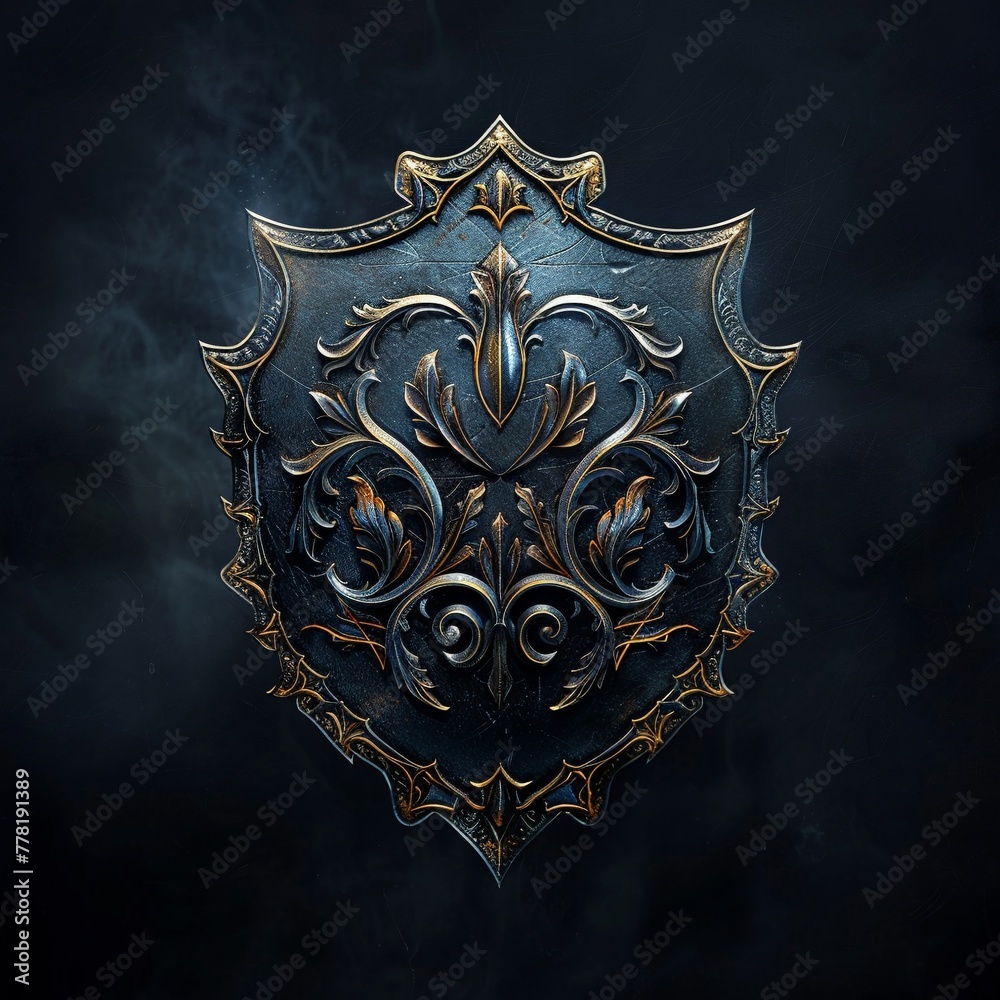 Fototapeta premium Design a shield-like symbol that represents protection against the thundering force of bearish pressures