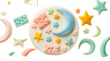 Eid-Themed Cake Decorating Kit with Fondant PNG