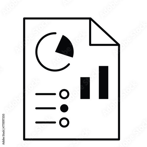 Insightful Evaluation Results. Evaluation Results Icon. Editbable Stroke Icon.