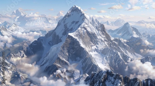 Virtual Trekking: 3D Himalayan Mountainscape with Everest Base Camp.