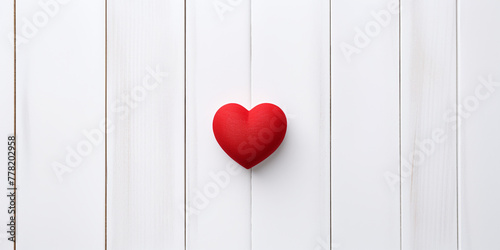 red heart on white wood wood heart with merry valentines day hd frame   reated with Generative Ai