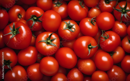Close up of red juicy tomato texture background