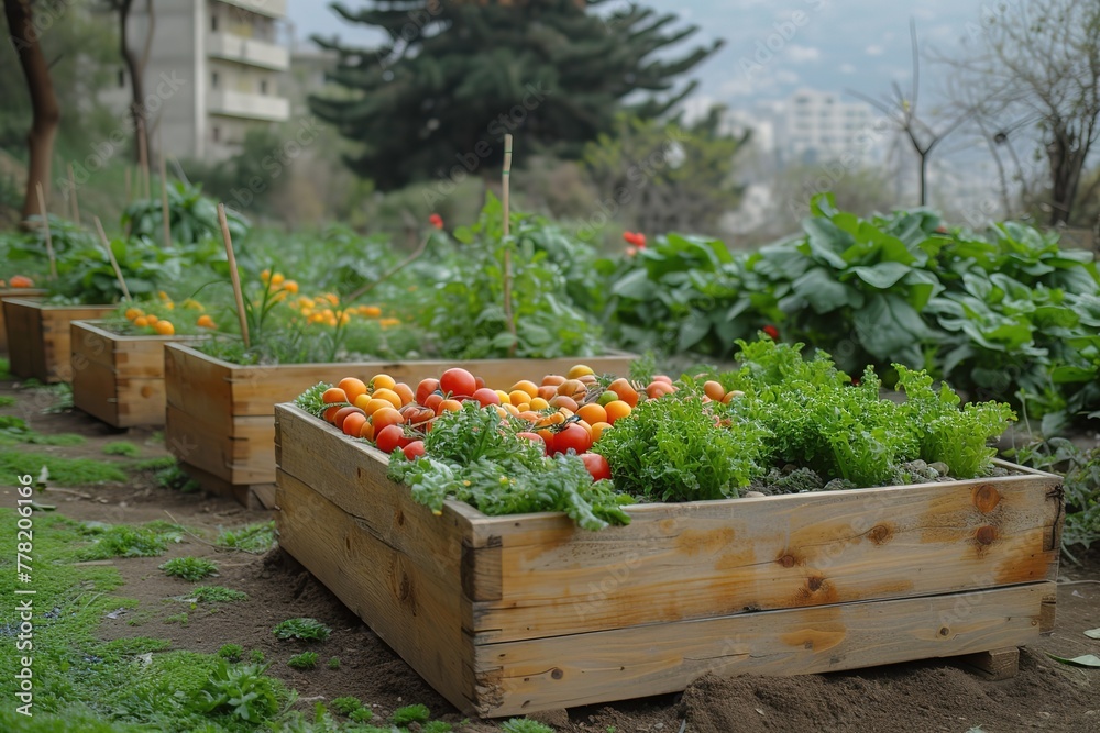 Emergency Crisis Refugee Community Gardens Visual of community gardens providing fresh produce and a sense of community for refugees Emergency Crisis Refugee Community Gardens Visual of community gardens providing fresh produce and a sense of community for refugees