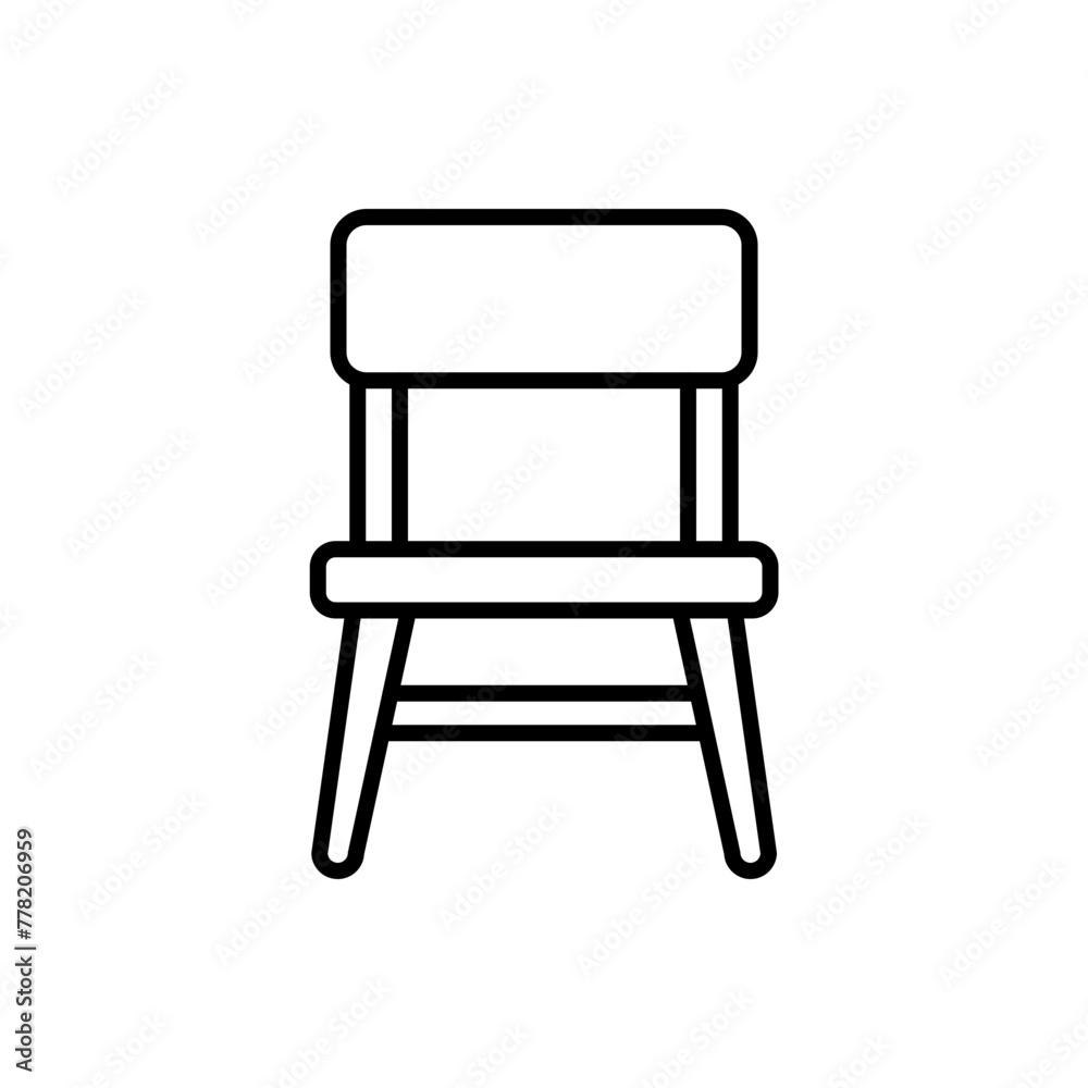 Chair outline icons, minimalist vector illustration ,simple transparent graphic element .Isolated on white background Chair outline icons, minimalist vector illustration ,simple transparent graphic element .Isolated on white background