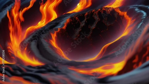 Abstract Swirling Lava Pattern (ID: 778208536)