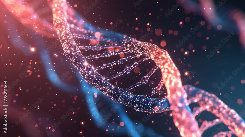 An abstract plexus background that beautifully mimics the intricate structure of DNA