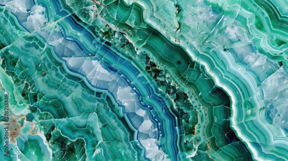 Resembling a luxurious malachite stone, this image has rich swirling patterns of teal and emerald green with natural banding, suggesting organic opulence. Resembling a luxurious malachite stone, this image has rich swirling patterns of teal and emerald green with natural banding, suggesting organic opulence.