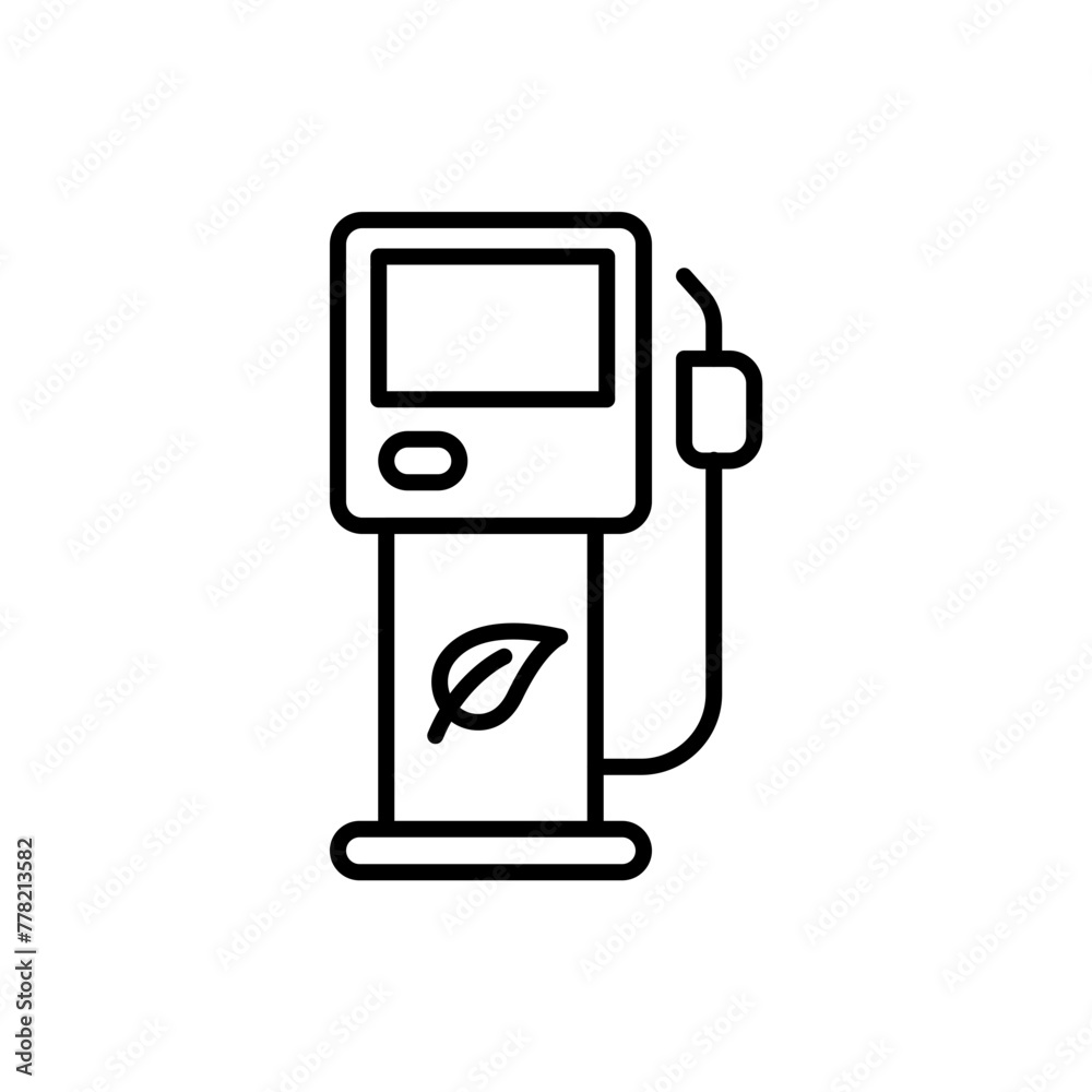 Fuel pump outline icons, minimalist vector illustration ,simple transparent graphic element .Isolated on white background Fuel pump outline icons, minimalist vector illustration ,simple transparent graphic element .Isolated on white background