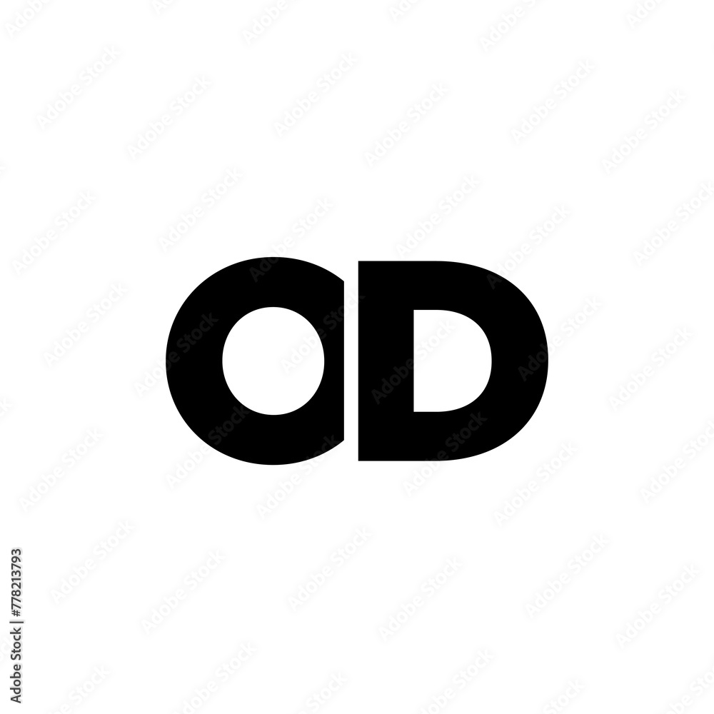 Letter O and D, OD logo design template. Minimal monogram initial based logotype. Letter O and D, OD logo design template. Minimal monogram initial based logotype.