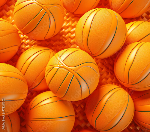 Abstract Basketball Ball Pattern Background
