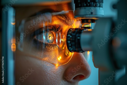 Ophthalmologist Performing Eye Surgery Image of an ophthalmologist performing eye surgery, showcasing surgical expertise in eye care