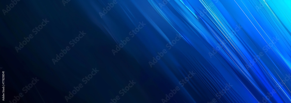 Fototapeta premium Abstract background with dark and light blue gradient and light effect