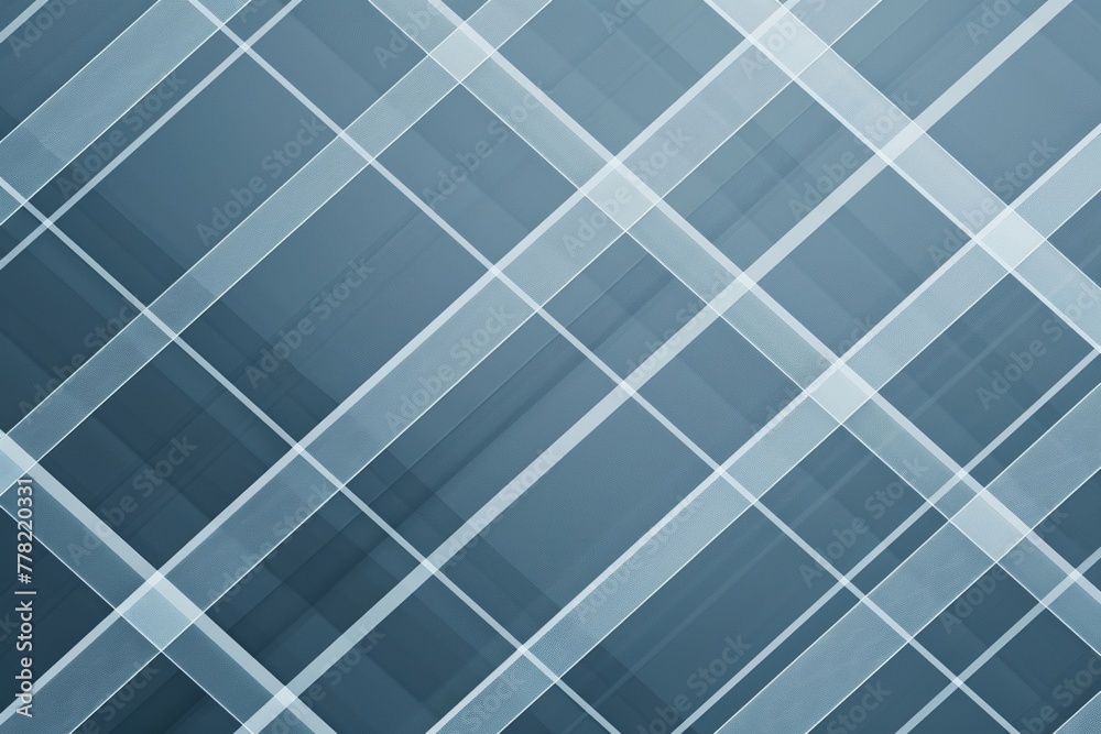 Modern, minimalistic background pattern of blue and grey with a diagonal grid overlay