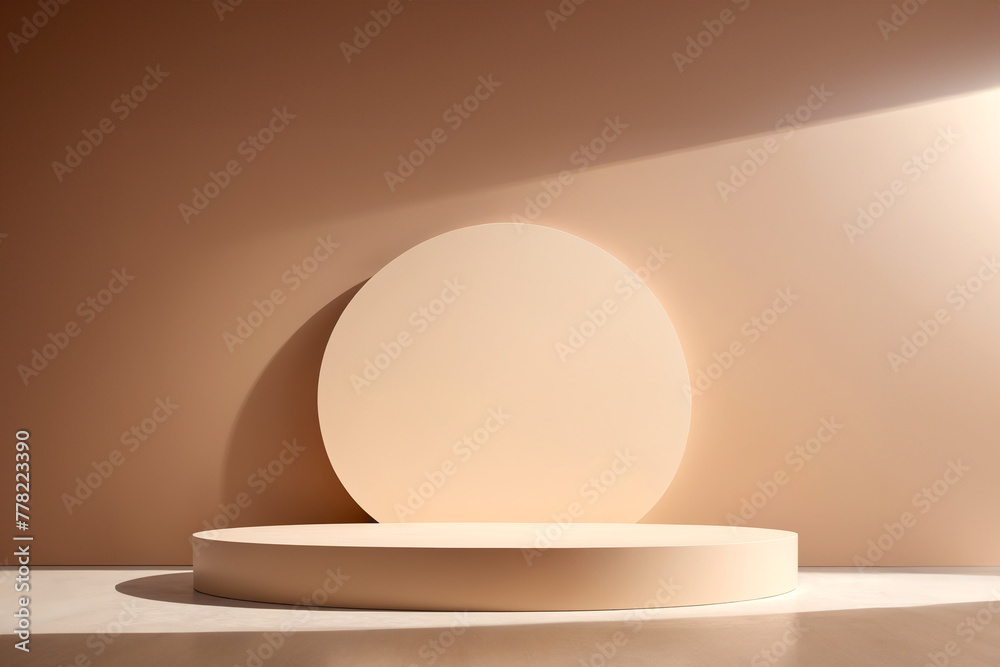 abstract 3d podium render. product display podium and business concept. abstract 3d podium render. product display podium and business concept.