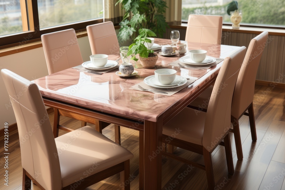 dining table set and cutlery with soft color advertising food photography dining table set and cutlery with soft color advertising food photography