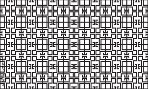 Embrace timeless elegance with this captivating black and white geometric pattern. Perfect for adding sophistication to your designs.