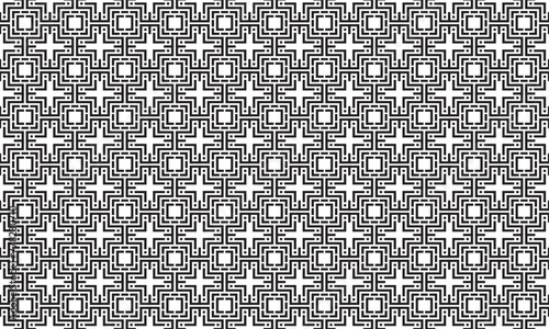 Embrace timeless elegance with this captivating black and white geometric pattern. Perfect for adding sophistication to your designs.