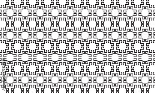 Embrace timeless elegance with this captivating black and white geometric pattern. Perfect for adding sophistication to your designs.