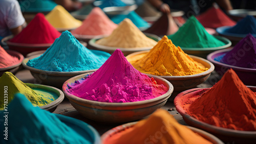 colorful powder © Nadine Siegert