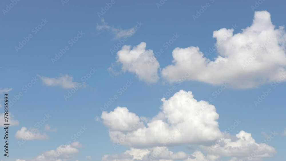 Blue sky white amazing clouds 4k background time lapse Beautiful weather cloudy heaven Beauty 4k bright color light 4k summer nature Abstract fluffy puffy cloudscape time lapse High sunny cumulus 4k