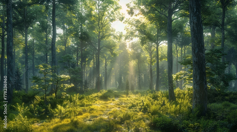 Obraz premium forest, Elevation Angle, More details, High resolution.