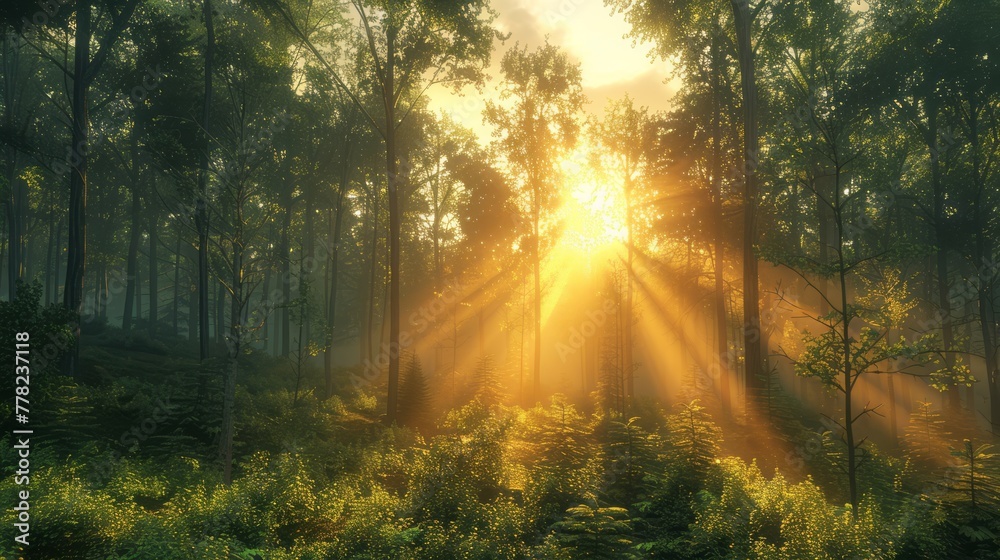 Obraz premium forest, Elevation Angle, More details, High resolution.