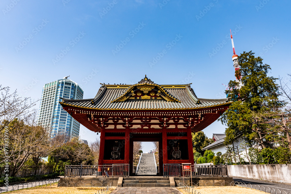 東京港区 増上寺 旧台徳院霊廟惣門