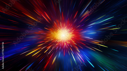 Background image with great visual impact and explosion effect