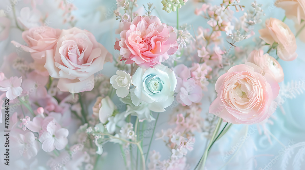 Pastel shades of pink Pastel shades of pink