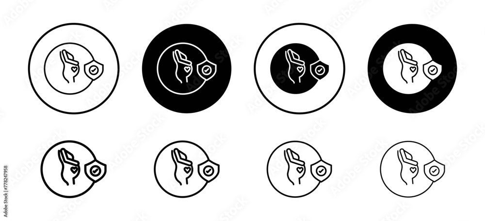 Pregnancy Care Insurance Icon for Maternal Health and Safety Pregnancy Care Insurance Icon for Maternal Health and Safety