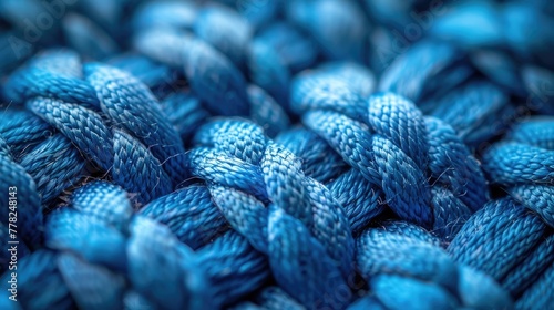 Nanofibers weaving together to create a textile material, detailed texture and macro shot in the image