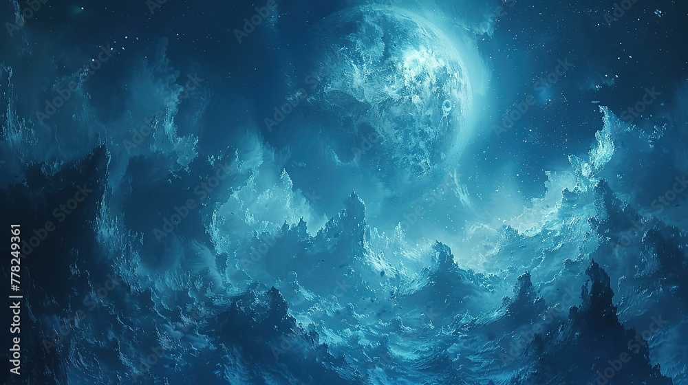 Abstract planets and space background wallpaper illustration Abstract planets and space background wallpaper illustration