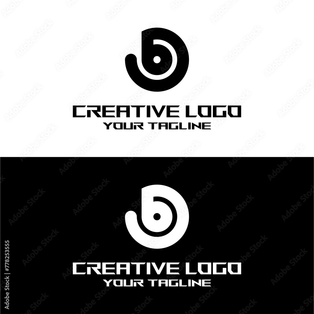 creative letter logo bo desain vektor