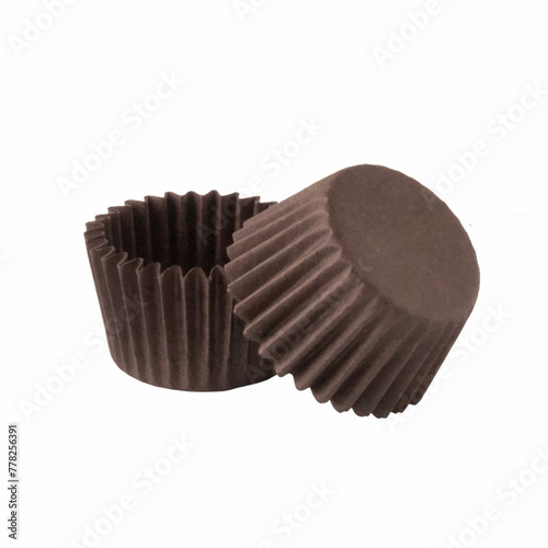 Brown paper baking forms for muffins