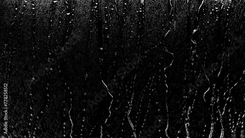 rain drop video on black background photo