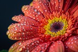 Gerber flower with water drops