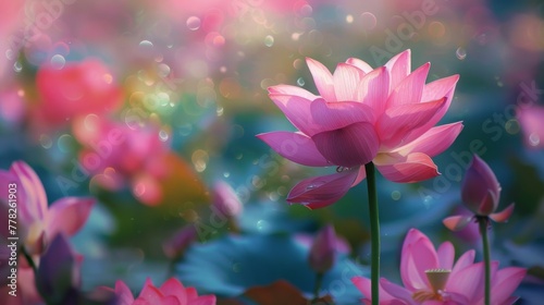 pink lotus flower